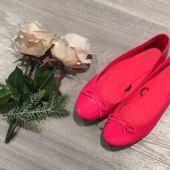 H&M Shoes Hm Hot Pink Ballet Flats Poshmark